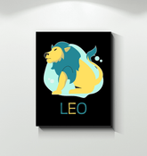 Leo Wrapped Canvas 16x20 | Zodiac Series 4 - Beyond T-shirts